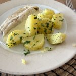 Kabeljau in Senfsauce mit Petersilienkartoffeln